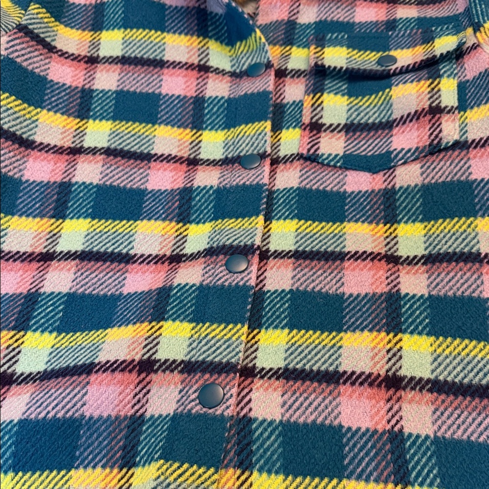 Cat & Jack Multicolor Plaid Button Down Shirt - Picture 6 of 7